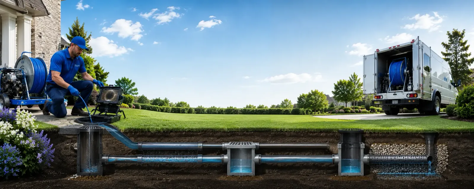 Outdoor drain cleaning information for Petrolia, TX